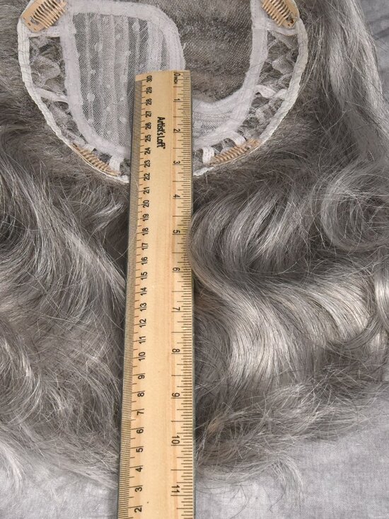 Envy by Alan Eaton Making Waves Synthetic Hairpiece Topper Medium Grey main image 6